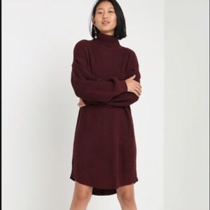 Native youth maroon turtleneck dress